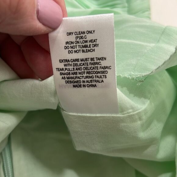 Hansen and Gretel Seafoam green Levi silk Skirt NWT - Picture 16 of 16